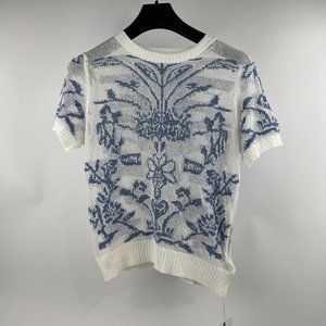 Classic Toile Knit Sweater Vest